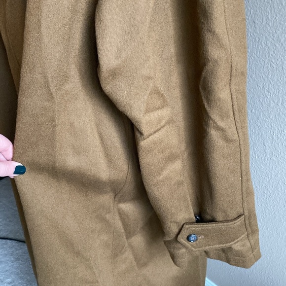 Men’s Nautica 46R long camel wool pea coat - Picture 6 of 14